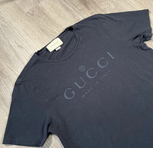 Shirt gucci uomo nera logo - t-shirt,