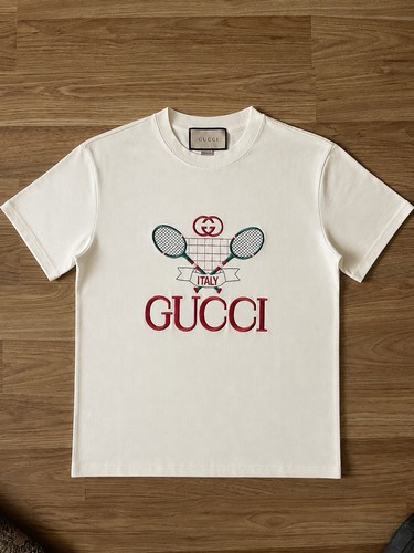Shirt gucci tennis ricamata - gucci,