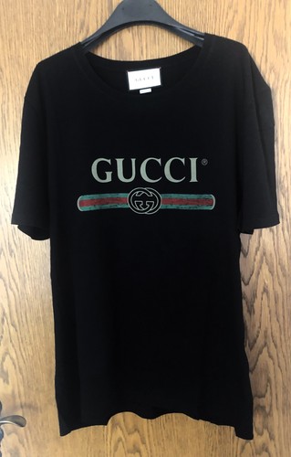 Gucci lussuosa shirt nera - t-shirt,