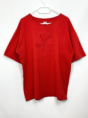 Shirt gucci vintage ricamata - t-shirt,
