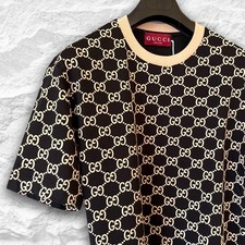 T-shirt Gucci beige mono tutto