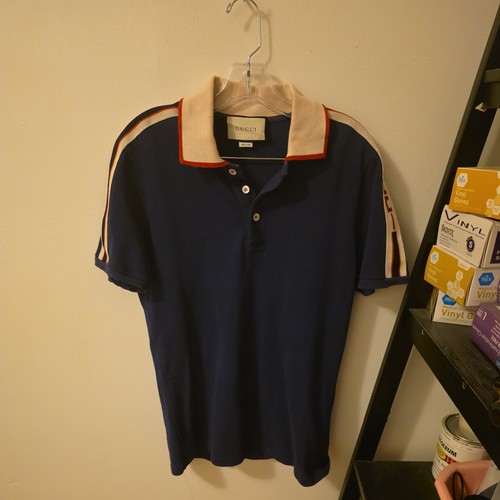 Autentica polo gucci logo - gucci,