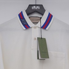 Gucci Polo Tshirt Collo Bianco