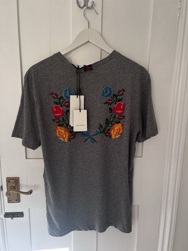 Shirt gucci ricamata sul - t-shirt,
